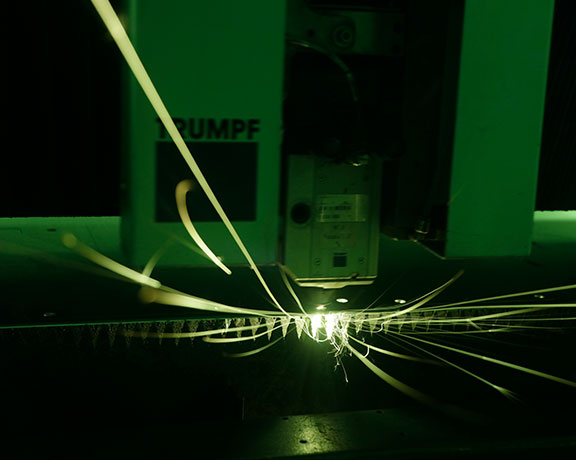 Metal sheet laser cutting